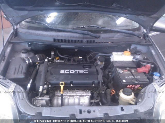 KL1TD5DE5BB138751 - 2011 CHEVROLET AVEO LS/LT 灰色 照片 10