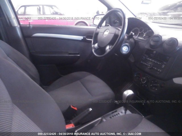 KL1TD5DE5BB138751 - 2011 CHEVROLET AVEO LS/LT 灰色 照片 5