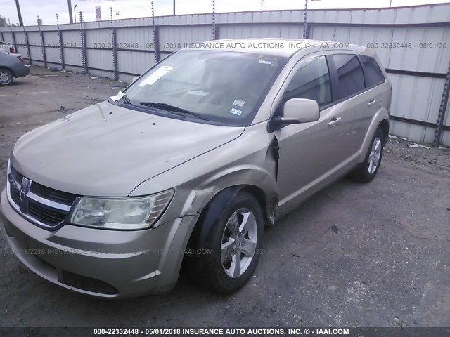 3D4GG57VX9T512537 - 2009 DODGE JOURNEY SXT GOLD photo 2