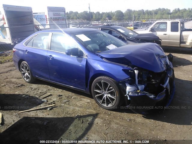 4T1BF1FK5FU946808 - 2015 TOYOTA CAMRY LE/XLE/SE/XSE BLUE photo 1