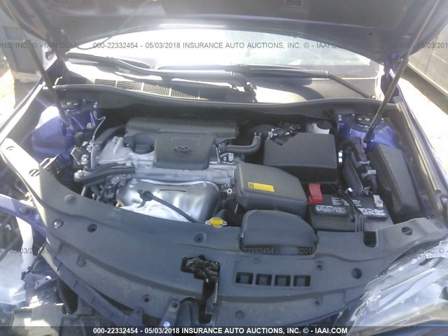 4T1BF1FK5FU946808 - 2015 TOYOTA CAMRY LE/XLE/SE/XSE BLUE photo 10
