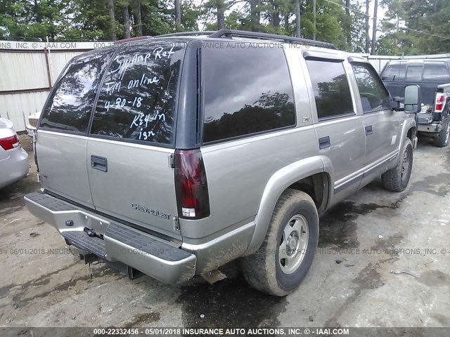 1GNEK13R8YR138447 - 2000 CHEVROLET TAHOE K1500 TAN photo 4