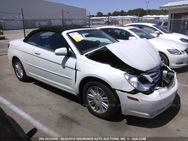 1C3LC55R98N247481 - 2008 CHRYSLER SEBRING TOURING WHITE photo 1