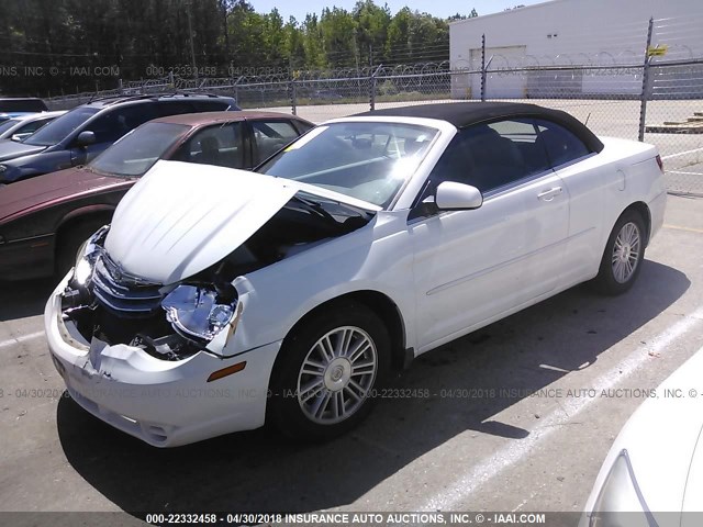 1C3LC55R98N247481 - 2008 CHRYSLER SEBRING TOURING WHITE photo 2