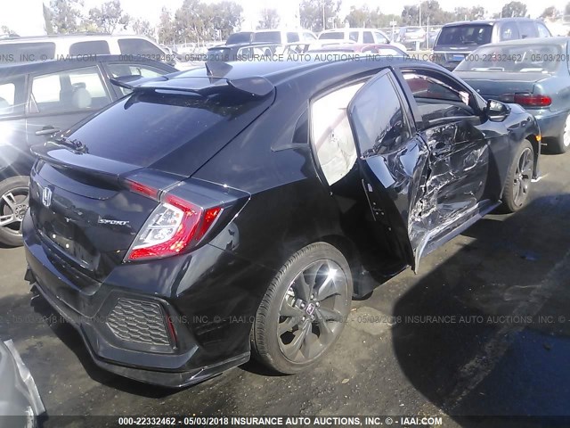 SHHFK7H40HU409468 - 2017 HONDA CIVIC SPORT Schwarz Foto 4