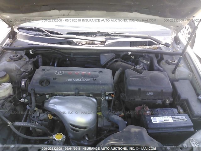 4T1BE32K45U423833 - 2005 TOYOTA CAMRY LE/XLE/SE SILVER photo 10