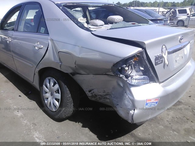 4T1BE32K45U423833 - 2005 TOYOTA CAMRY LE/XLE/SE SILVER photo 6