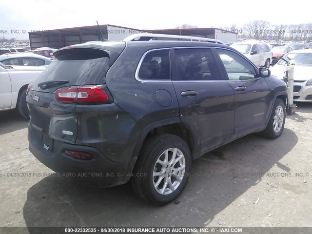 1C4PJMCBXGW120623 - 2016 JEEP CHEROKEE LATITUDE GRAY photo 4