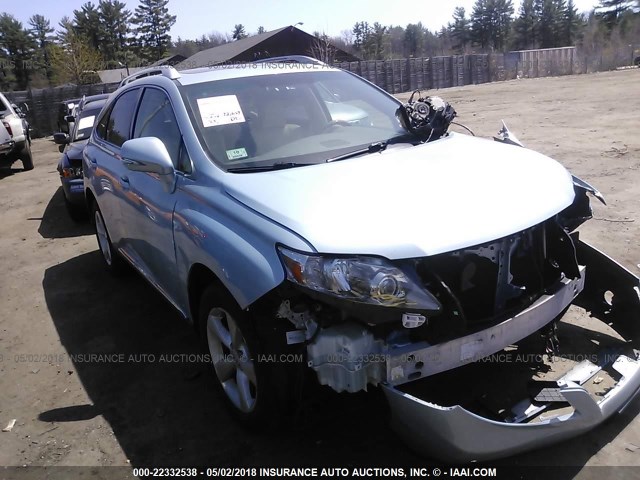 2T2BK1BA2BC112060 - 2011 LEXUS RX 350 Light Blue photo 1