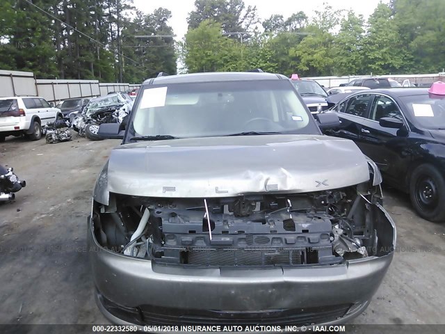 2FMGK5B80DBD23571 - 2013 FORD FLEX SE GRAY photo 6