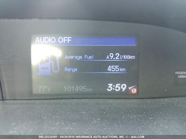 19XFB2F91CE052092 - 2012 HONDA CIVIC EXL BLUE photo 7