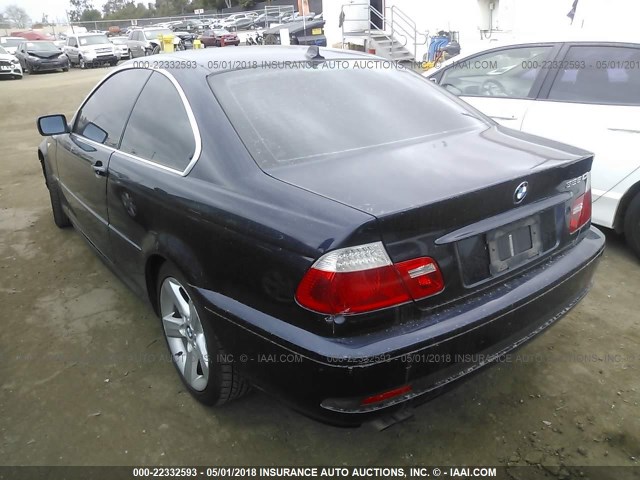 WBABD33494PL03317 - 2004 BMW 325 CI BLUE photo 3