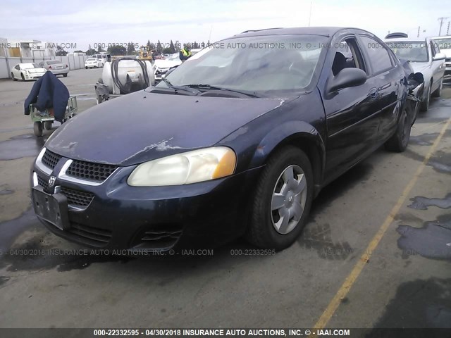 1B3EL46X84N241131 - 2004 DODGE STRATUS SXT BLUE photo 2