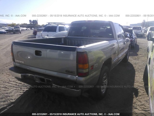 2GTEK19T021183426 - 2002 GMC NEW SIERRA K1500 BEIGE photo 4