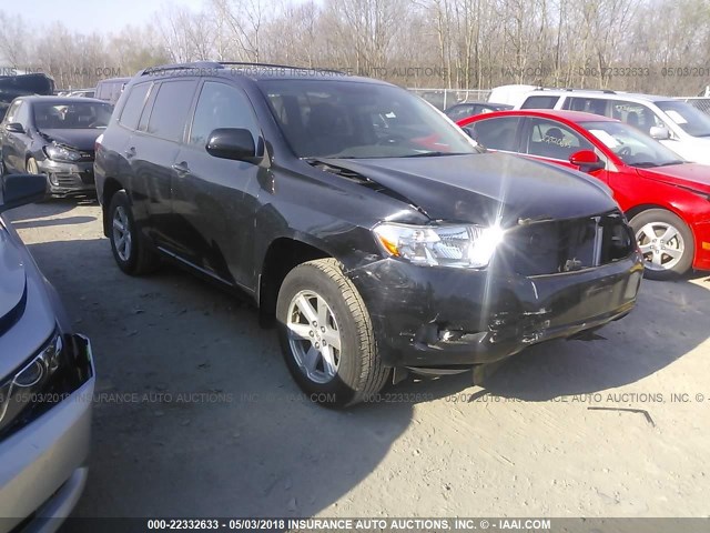 5TDJK3EH1AS015149 - 2010 TOYOTA HIGHLANDER SE BLACK photo 1