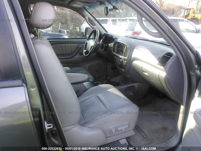 5TDBT48A44S212701 - 2004 TOYOTA SEQUOIA LIMITED GRAY photo 5