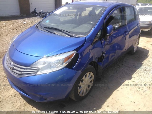 3N1CE2CP1EL396987 - 2014 NISSAN VERSA NOTE S/S PLUS/SV/SL BLUE photo 6