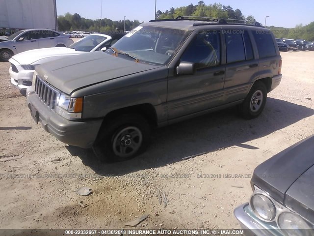 1J4GZ48SXWC285356 - 1998 JEEP GRAND CHEROKEE LAREDO/SPECIAL GREEN photo 2