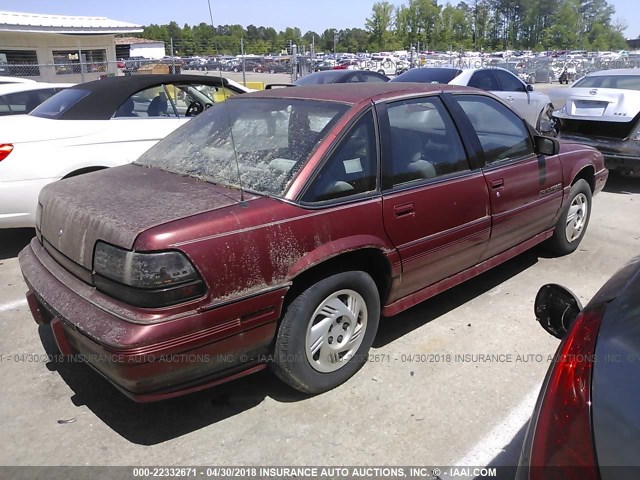 1G2WJ52M2SF310966 - 1995 PONTIAC GRAND PRIX SE 勃艮第红 照片 4