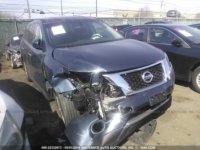 5N1AR2MM0EC719429 - 2014 NISSAN PATHFINDER S/SV/SL/PLATINUM 蓝色 照片 1