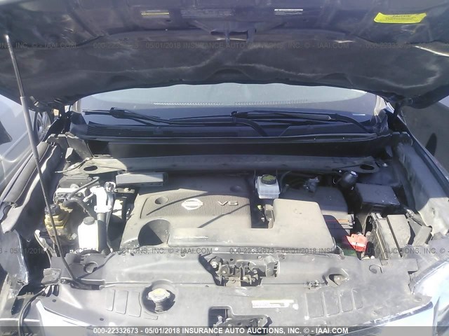 5N1AR2MM0EC719429 - 2014 NISSAN PATHFINDER S/SV/SL/PLATINUM 蓝色 照片 10