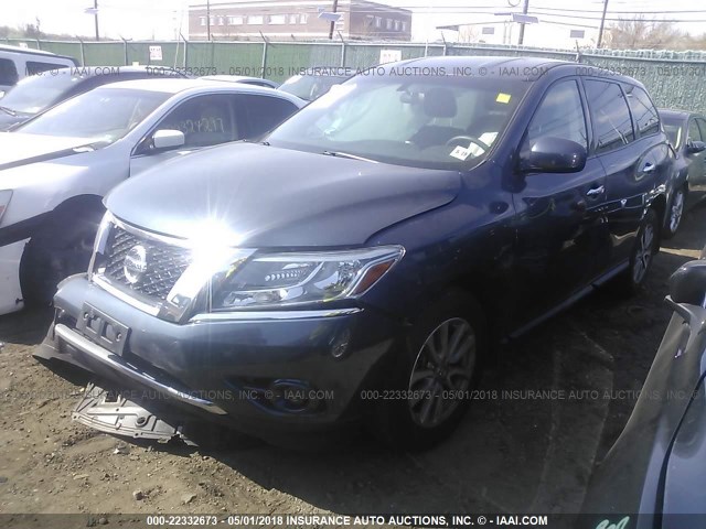 5N1AR2MM0EC719429 - 2014 NISSAN PATHFINDER S/SV/SL/PLATINUM 蓝色 照片 2