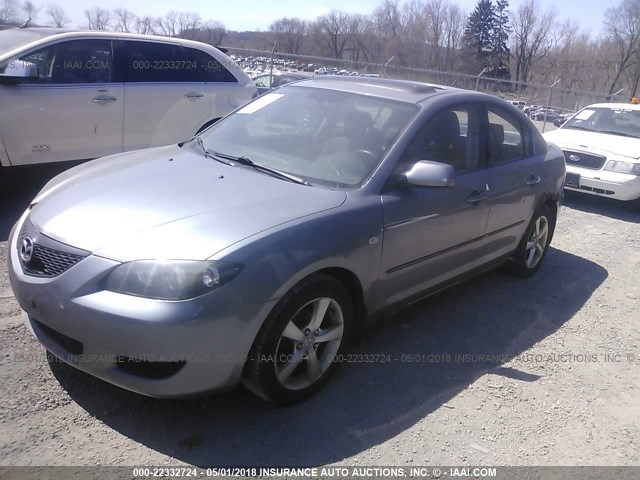 JM1BK12F251278006 - 2005 MAZDA 3 I GRAY photo 2