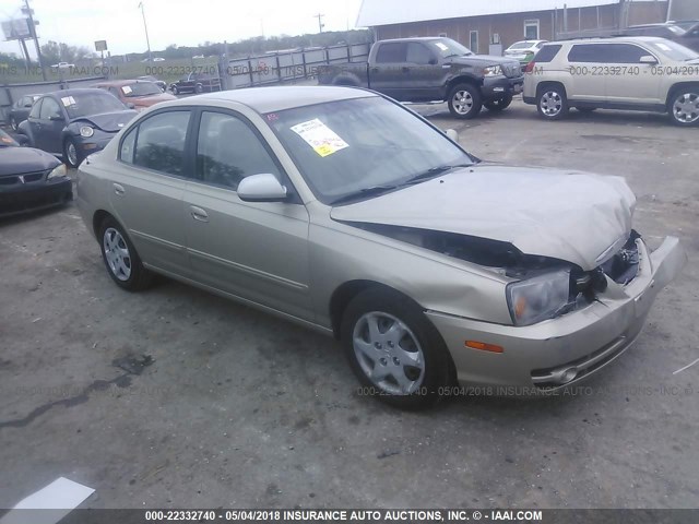 KMHDN46D65U939637 - 2005 HYUNDAI ELANTRA GLS/GT GOLD photo 1