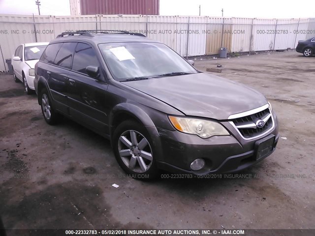 4S4BP62C687342467 - 2008 SUBARU OUTBACK 2.5I LIMITED BROWN photo 1