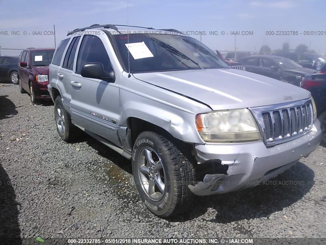 1J8GW68J24C110140 - 2004 JEEP GRAND CHEROKEE OVERLAND SILVER photo 6