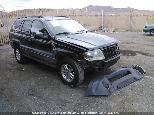 1J4GW48S84C223492 - 2004 JEEP GRAND CHEROKEE LAREDO/COLUMBIA/FREEDOM BLACK photo 1