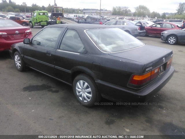 1HGCA6288KA076368 - 1989 HONDA ACCORD LXI BLACK photo 3