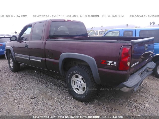 2GCEK19T031302237 - 2003 CHEVROLET SILVERADO K1500 MAROON photo 3