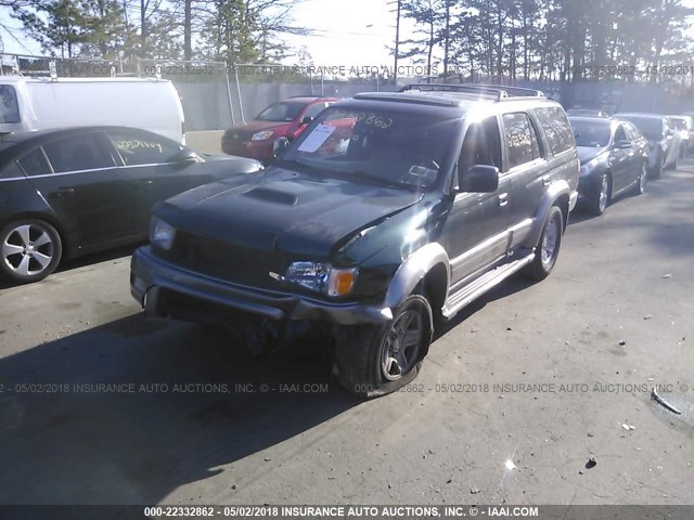 JT3GN87R0Y0136101 - 2000 TOYOTA 4RUNNER LIMITED GREEN photo 2