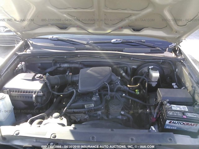 5TETX22N95Z047208 - 2005 TOYOTA TACOMA ACCESS CAB Алтын фото 10