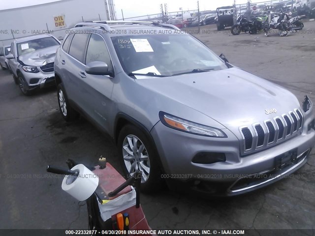 1C4PJMDS3FW672932 - 2015 JEEP CHEROKEE LIMITED SILVER photo 1