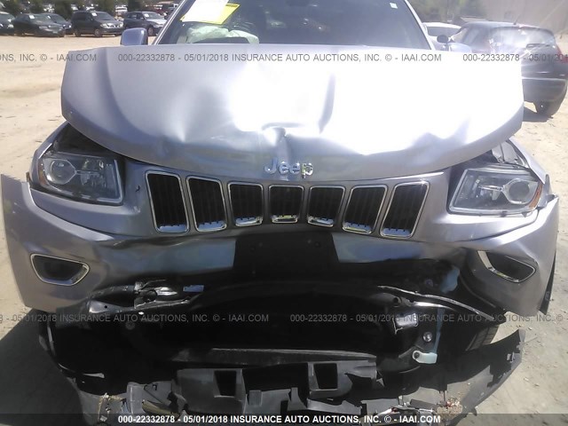 1C4RJFBG6EC310614 - 2014 JEEP GRAND CHEROKEE LIMITED SILVER photo 6