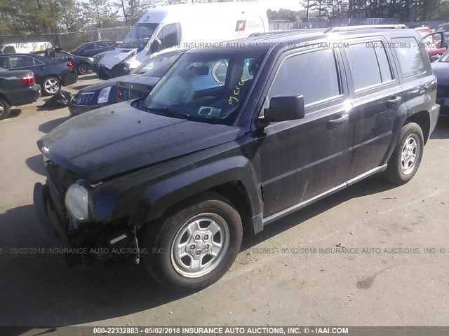 1J4FF28B19D193771 - 2009 JEEP PATRIOT SPORT BLACK photo 2