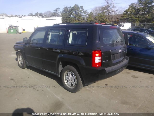 1J4FF28B19D193771 - 2009 JEEP PATRIOT SPORT BLACK photo 3