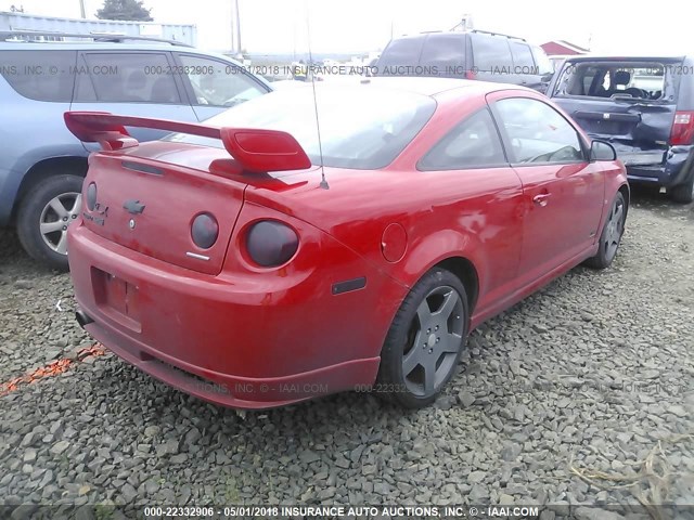 1G1AP11P367735131 - 2006 CHEVROLET COBALT SS SUPERCHARGED RED photo 4