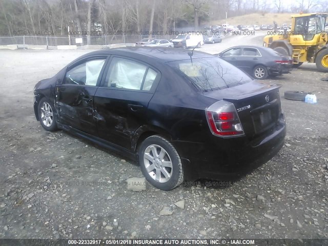 3N1AB6AP4AL648218 - 2010 NISSAN SENTRA 2.0/2.0S/SR/2.0SL BLACK photo 3