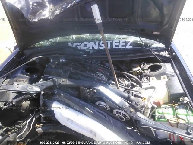 JF1SF65631H768832 - 2001 SUBARU FORESTER S BLACK photo 10