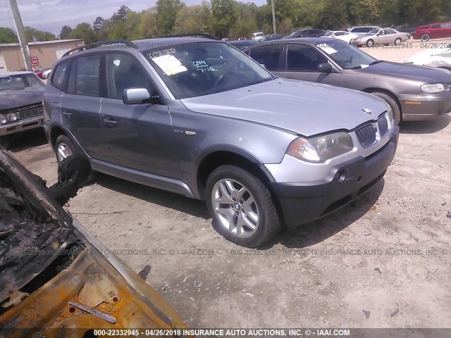 WBXPC93417WF10315 - 2007 BMW X3 3.0SI GRAY photo 1