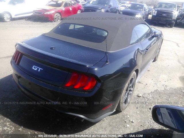 1FATP8FF4J5133129 - 2018 FORD MUSTANG GT BLACK photo 4