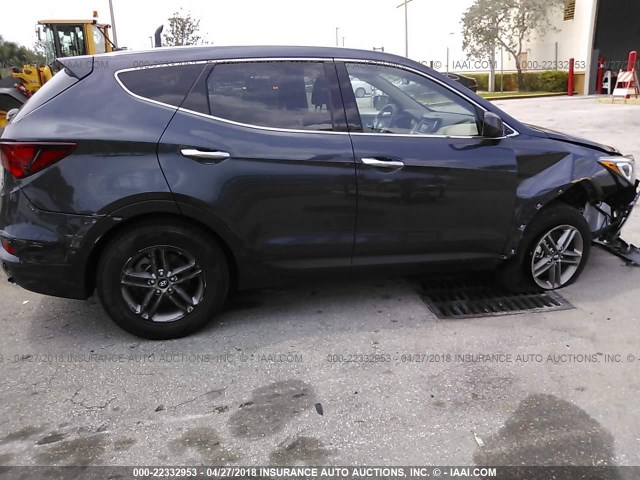 5NMZTDLB8JH096903 - 2018 HYUNDAI SANTA FE SPORT  BLUE photo 6