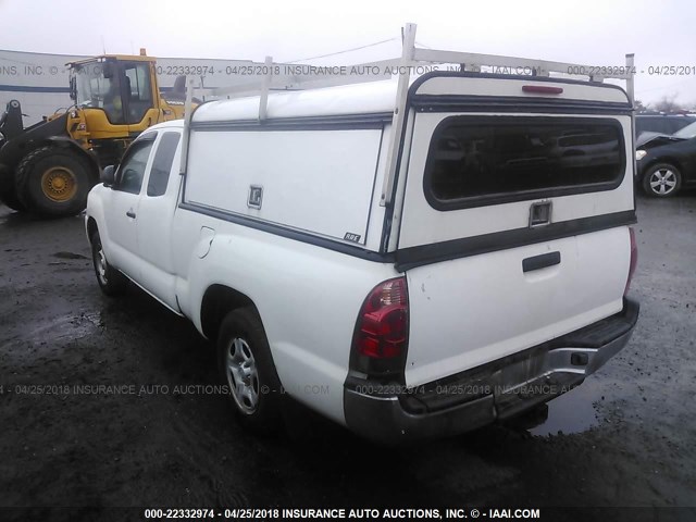 5TETX22N86Z213459 - 2006 TOYOTA TACOMA ACCESS CAB WHITE photo 3