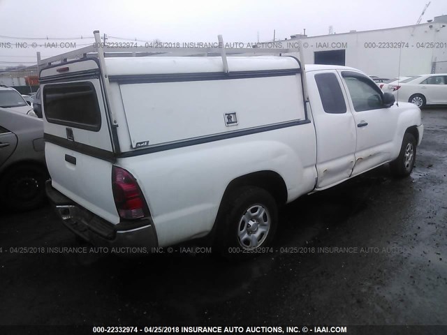 5TETX22N86Z213459 - 2006 TOYOTA TACOMA ACCESS CAB Ақ фото 4