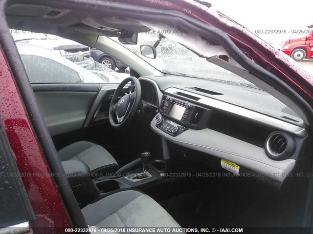 2T3WFREV3JW409978 - 2018 TOYOTA RAV4 ADVENTURE/XLE 红色 照片 5