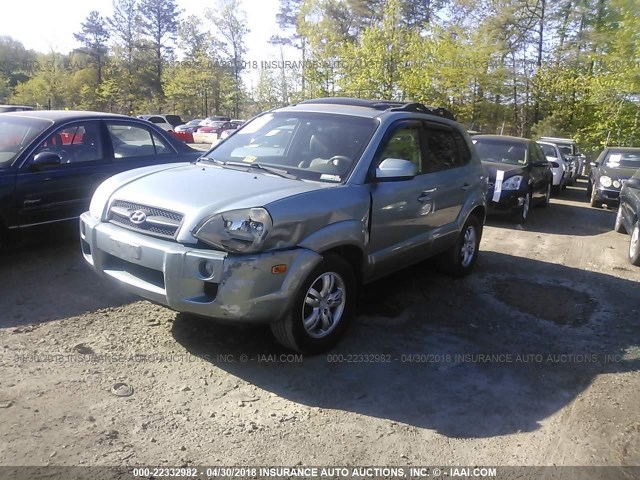 KM8JN12DX6U434564 - 2006 HYUNDAI TUCSON GLS/LIMITED Light Blue photo 2