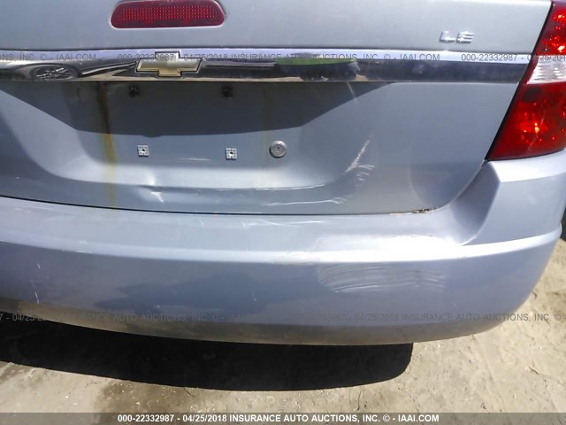 1G1ZS58F07F303612 - 2007 CHEVROLET MALIBU LS 浅蓝色 照片 6
